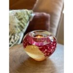 Glazen urn - Tealight rose-beige - 0,10 Liter