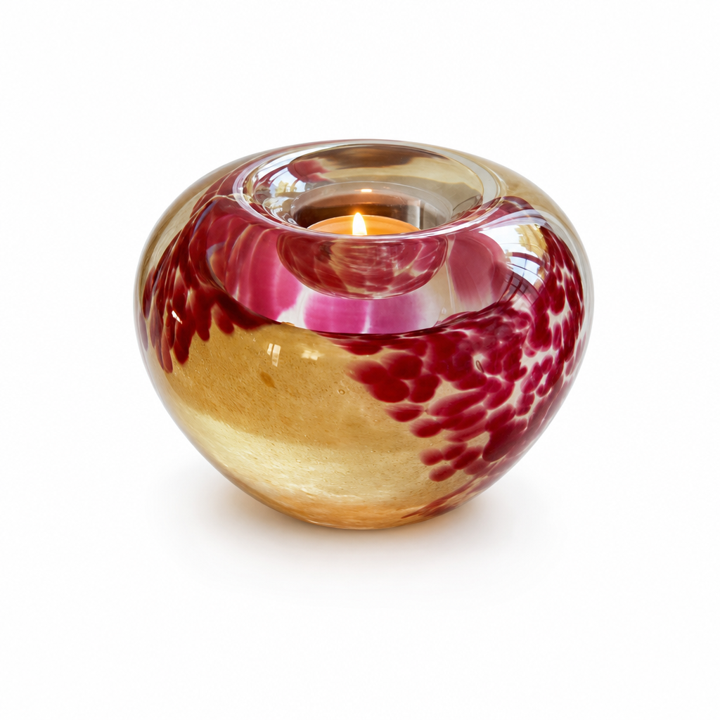 Glazen urn - Tealight rose-beige - 0,10 Liter - productfoto