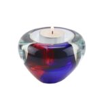 Glazen urn - Tealight Rose-Blue - 0,04 Liter