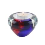 Glazen urn - Tealight Rose-Blue - 0,04 Liter