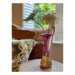 Glazen urn - Vaasje organic rose beige - 0,04 Liter