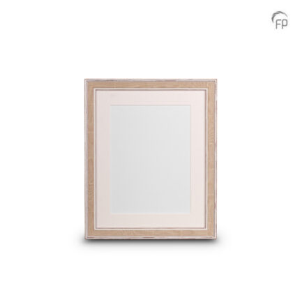 Houten urn - Fotolijst groot 20x25 cm crème