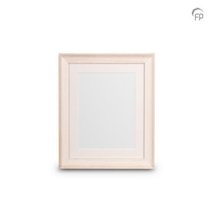 Houten urn - Fotolijst groot 20x25 cm wit