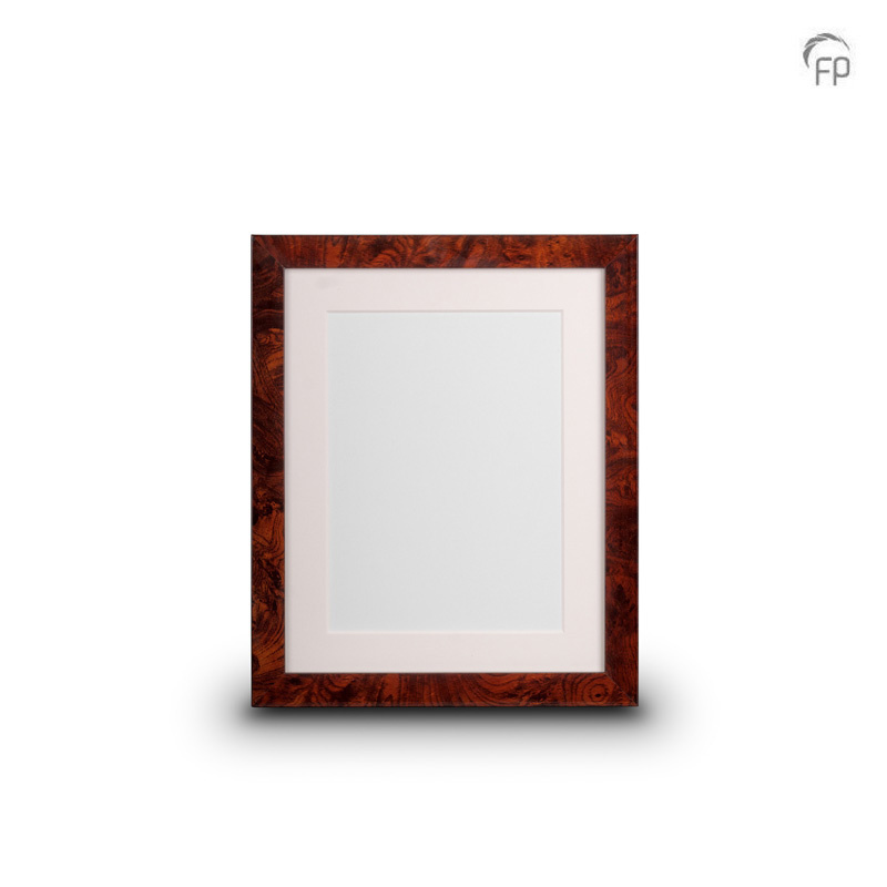 Houten urn - Fotolijst groot 20x25 cm wortelnoten Houten urn - Fotolijst groot 20x25 cm wortelnoten