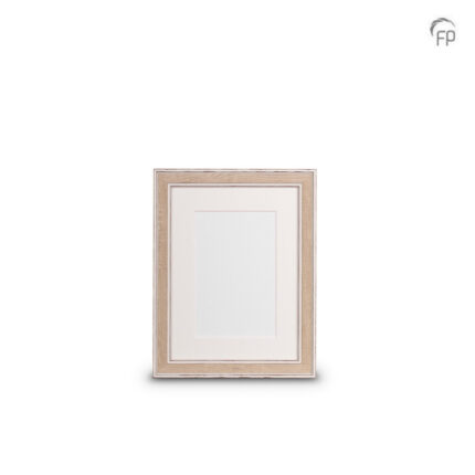 Houten urn - Fotolijst klein 15x20 cm crème