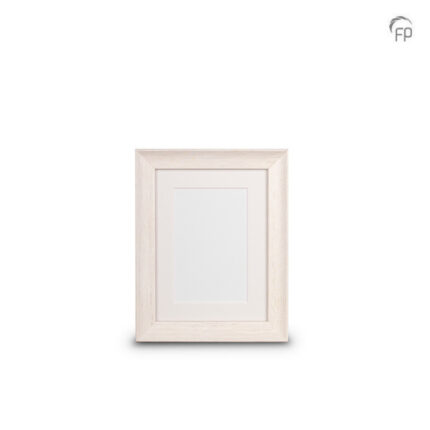 Houten urn - Fotolijst klein 15x20 cm wit