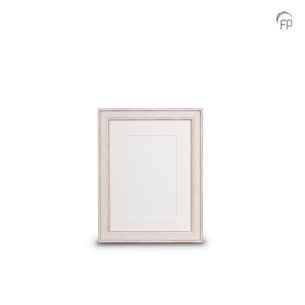 Houten urn - Fotolijst klein 15x20 cm wit