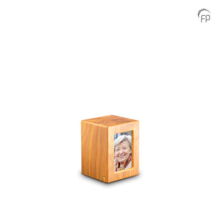 Houten urn - Mini bruin - 0,30 Liter
