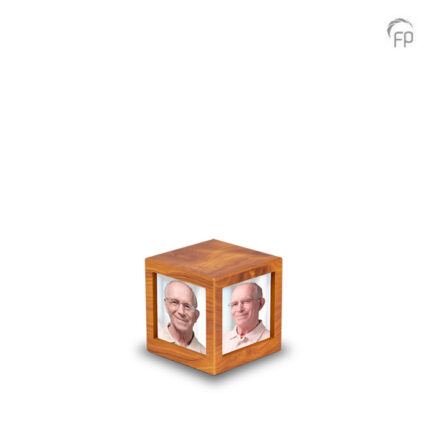 Houten urn - Mini bruin - 0,40 Liter