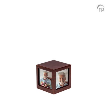 Houten urn - Mini bruin - 0,40 Liter