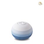 Keramische dierenurn - Eco Pigment blauw - 0,31 Liter