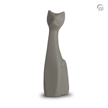 Keramische dierenurn - grijs - 0,50 Liter