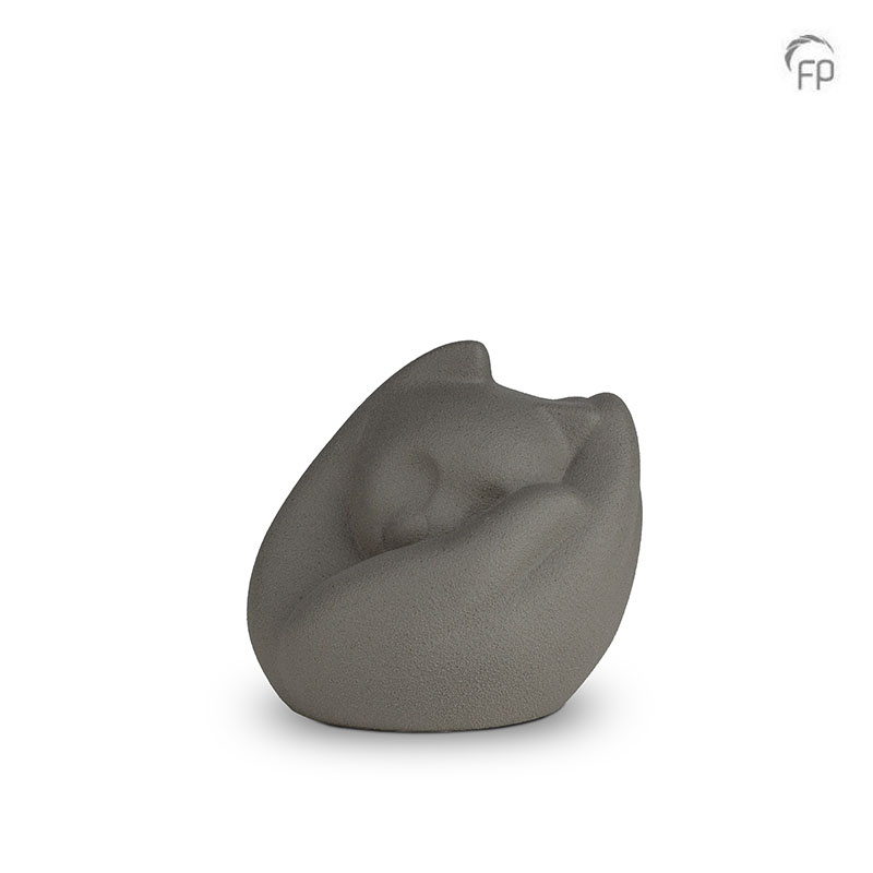 Keramische dierenurn - grijs - 0,80 Liter Keramische dierenurn - grijs - 0,80 Liter