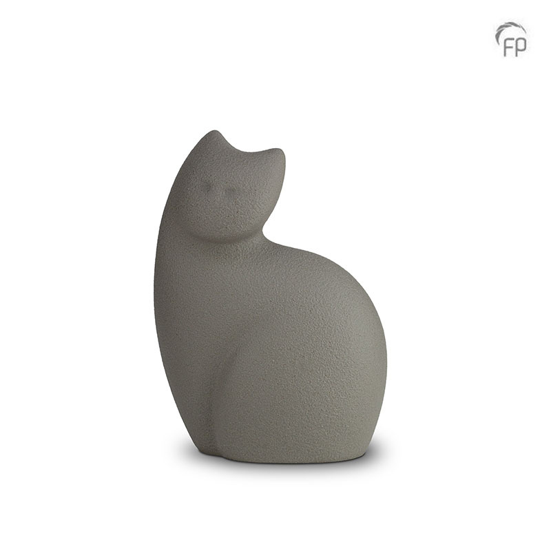 Keramische dierenurn - grijs - 0,90 Liter Keramische dierenurn - grijs - 0,90 Liter