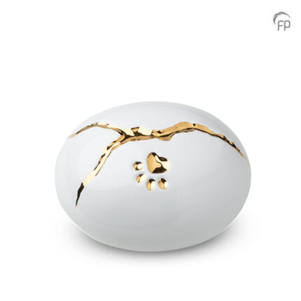 Keramische dierenurn - Kintsugi - 1,15 Liter