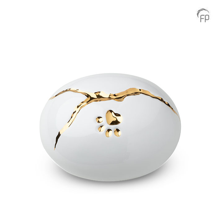 Keramische dierenurn - Kintsugi - 1,15 Liter Keramische dierenurn - Kintsugi - 1,15 Liter
