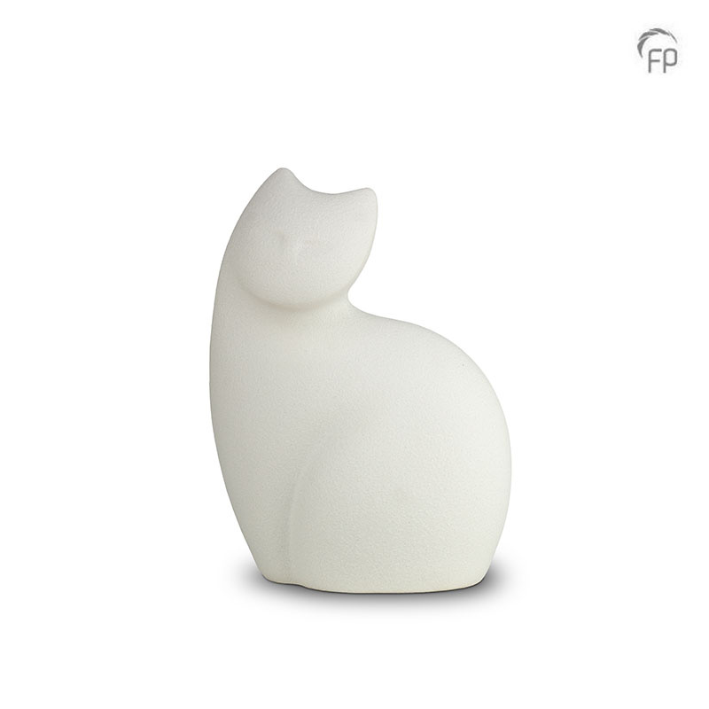 Keramische dierenurn - wit - 0,90 Liter Keramische dierenurn - wit - 0,90 Liter