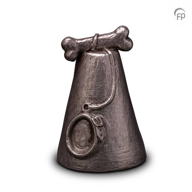 Keramische dierenurn - zilverkleur - 1,20 Liter Keramische dierenurn - zilverkleur - 1,20 Liter