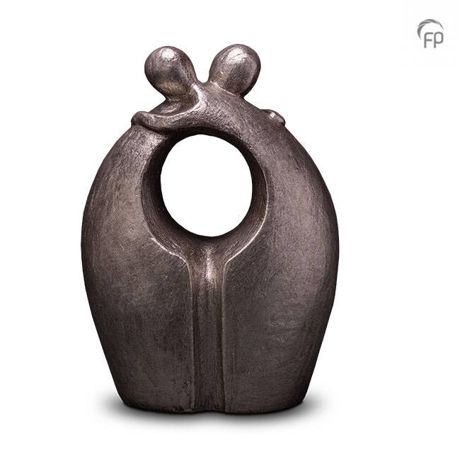 Keramische urn - B zilverkleur Afscheid - 3,50 Liter Keramische urn - B zilverkleur Afscheid - 3,50 Liter
