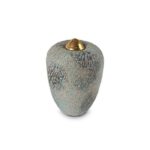 Keramische urn - Balance-line Cone small Ocean Blue blauw - 0,04 Liter