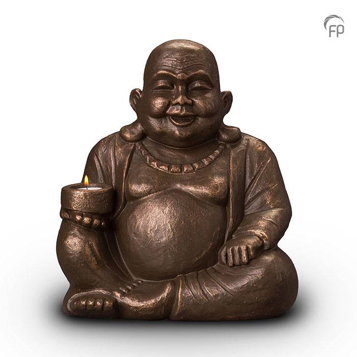 Keramische urn - BT brons Boeddha (waxine) - 3,50 Liter Keramische urn - BT brons Boeddha (waxine) - 3,50 Liter