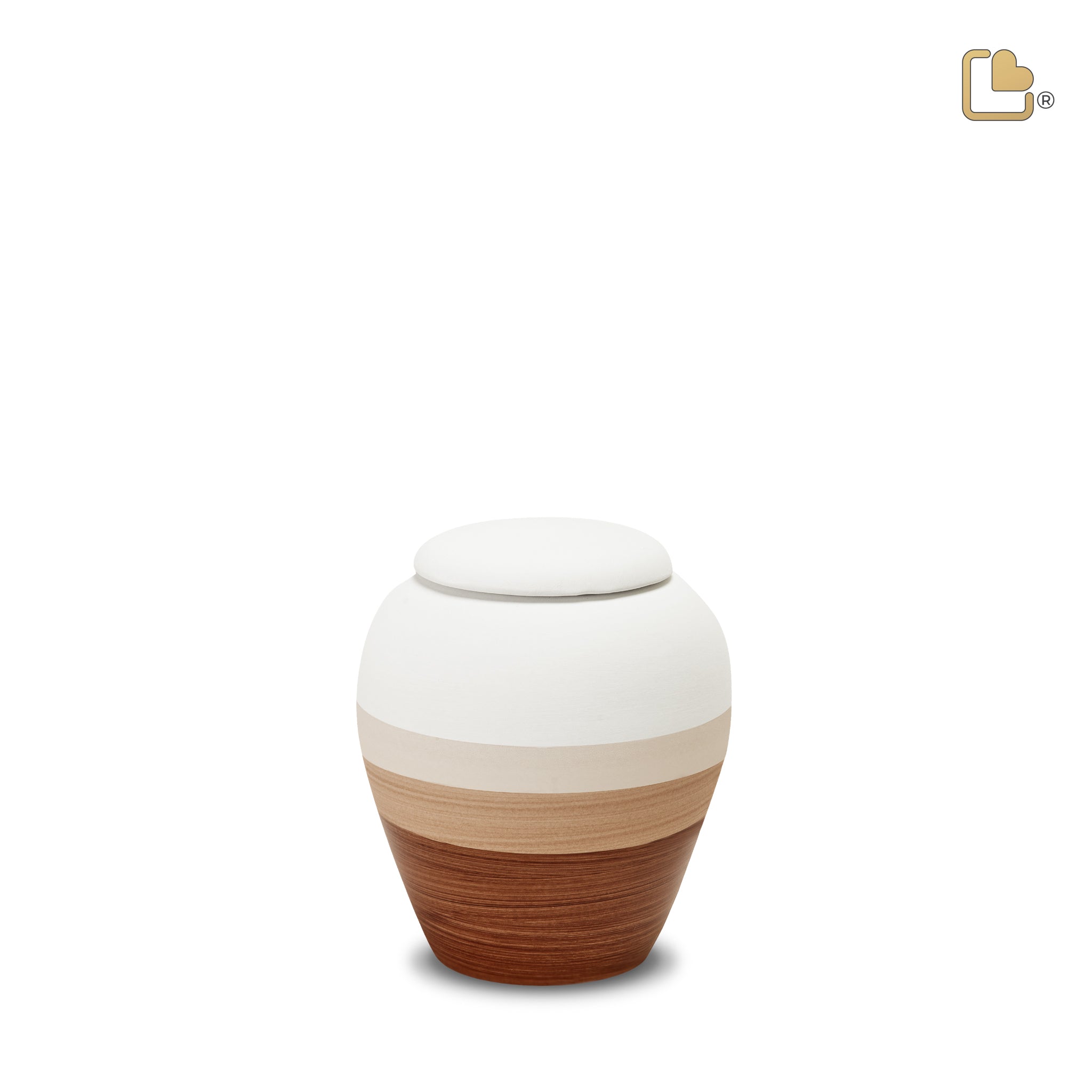 Keramische urn - EarthBrown Eco Pigment - 0,31 Liter Keramische urn - EarthBrown Eco Pigment - 0,31 Liter