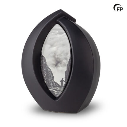 Keramische urn - Forever Framed zwart - 3,90 Liter