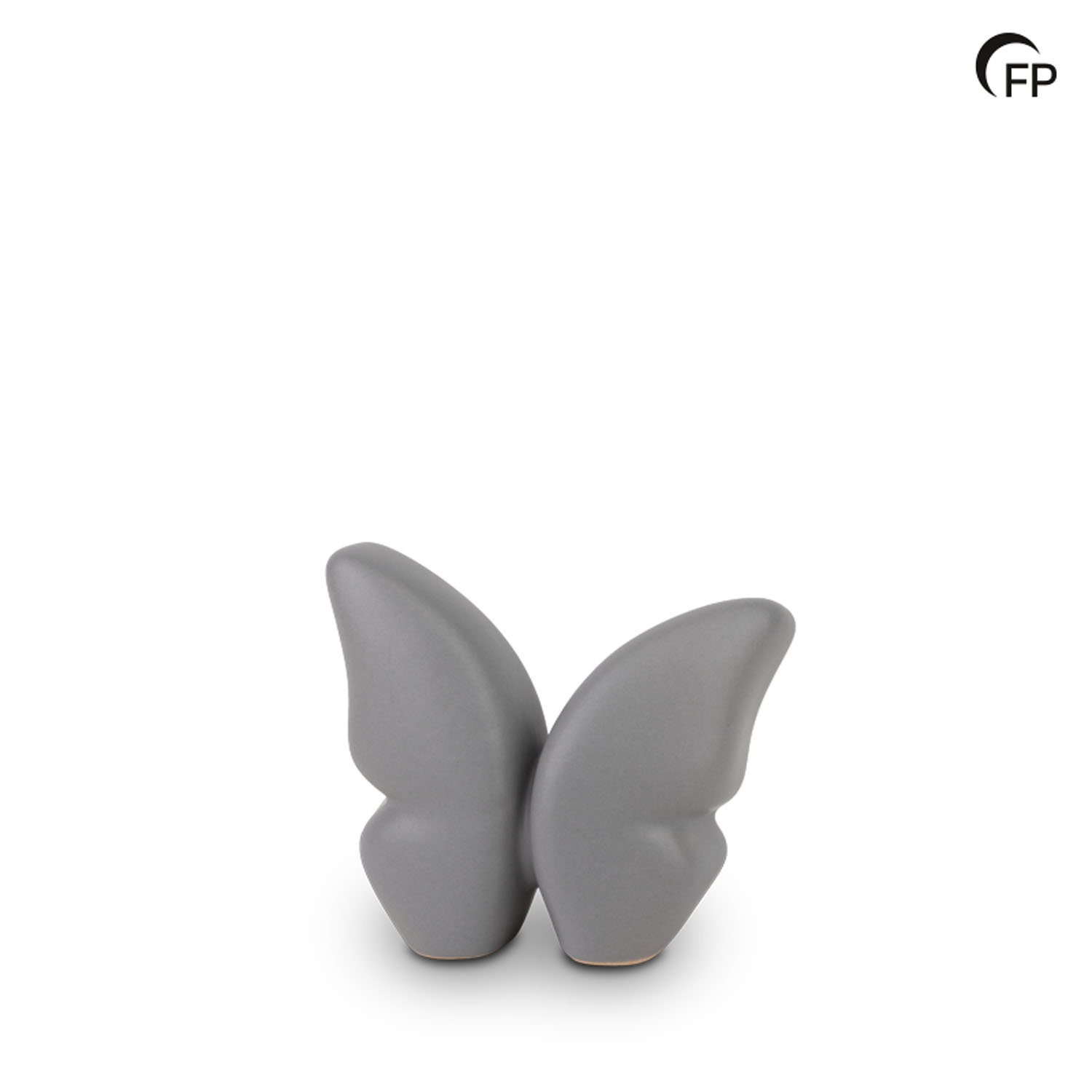 Keramische urn - keepsake Butterfly grijs - 0,10 Liter Keramische urn - keepsake Butterfly grijs - 0,10 Liter