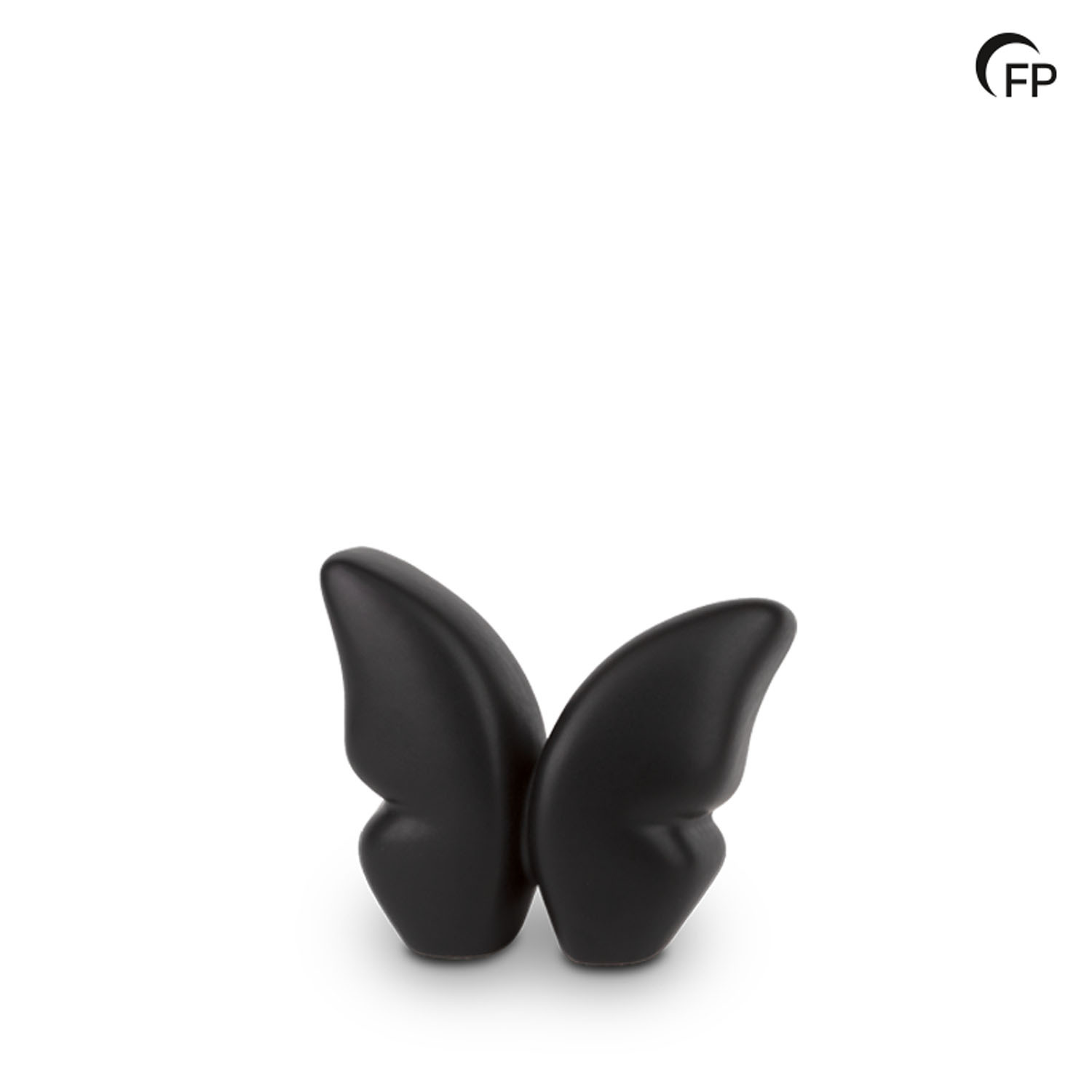 Keramische urn - keepsake Butterfly zwart - 0,10 Liter Keramische urn - keepsake Butterfly zwart - 0,10 Liter