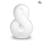 Keramische urn - keepsake Infinity wit - 0,05 Liter