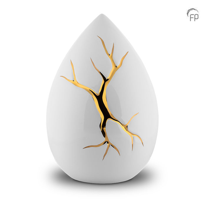Keramische urn - Kintsugi - 4,20 Liter Keramische urn - Kintsugi - 4,20 Liter