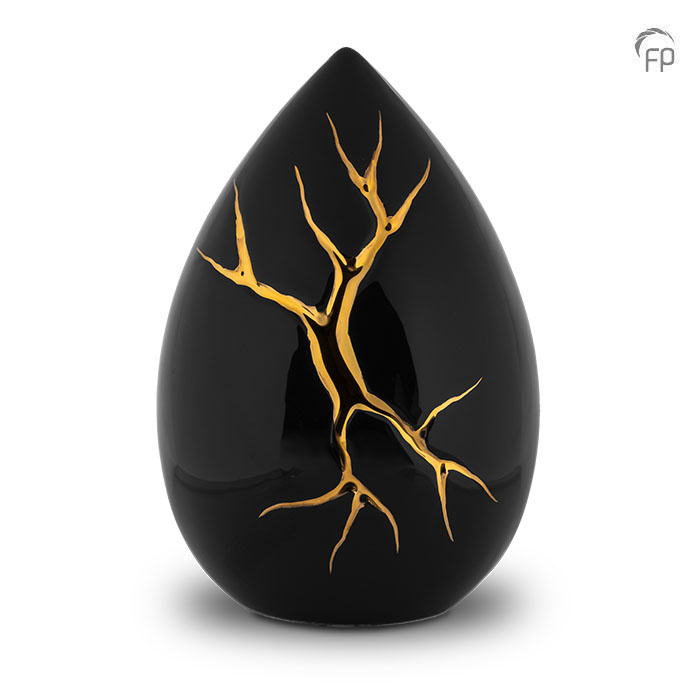 Keramische urn - Kintsugi - 4,20 Liter Keramische urn - Kintsugi - 4,20 Liter