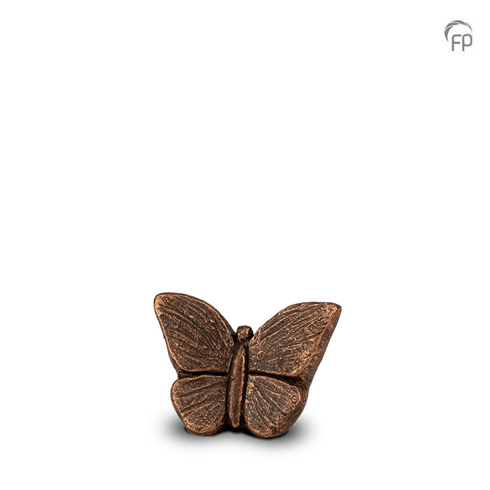 Keramische urn - kunst keepsake Mariposa brons - 0,15 Liter Keramische urn - kunst keepsake Mariposa brons - 0,15 Liter