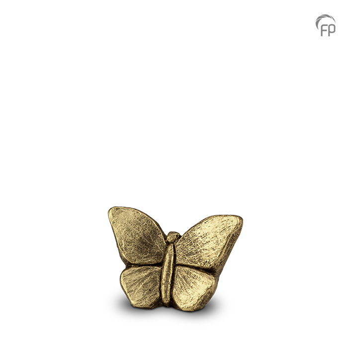 Keramische urn - kunst keepsake Mariposa goud - 0,15 Liter Keramische urn - kunst keepsake Mariposa goud - 0,15 Liter