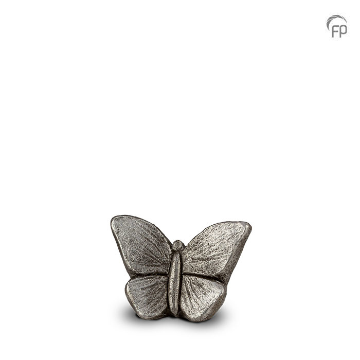 Keramische urn - kunst keepsake Mariposa zilver - 0,15 Liter Keramische urn - kunst keepsake Mariposa zilver - 0,15 Liter