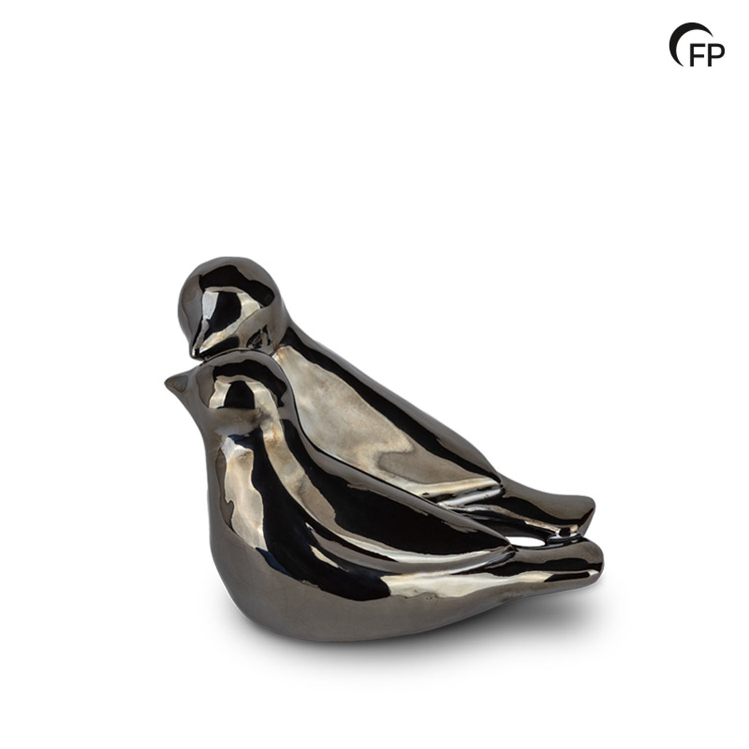 Keramische urn - kunst keepsake Whistling Bird zilver - 0,20 Liter Keramische urn - kunst keepsake Whistling Bird zilver - 0,20 Liter