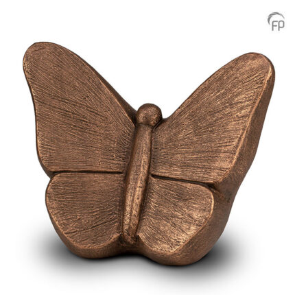 Keramische urn - kunst Mariposa brons - 3,40 Liter