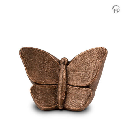 Keramische urn - kunst mini Mariposa brons - 0,80 Liter