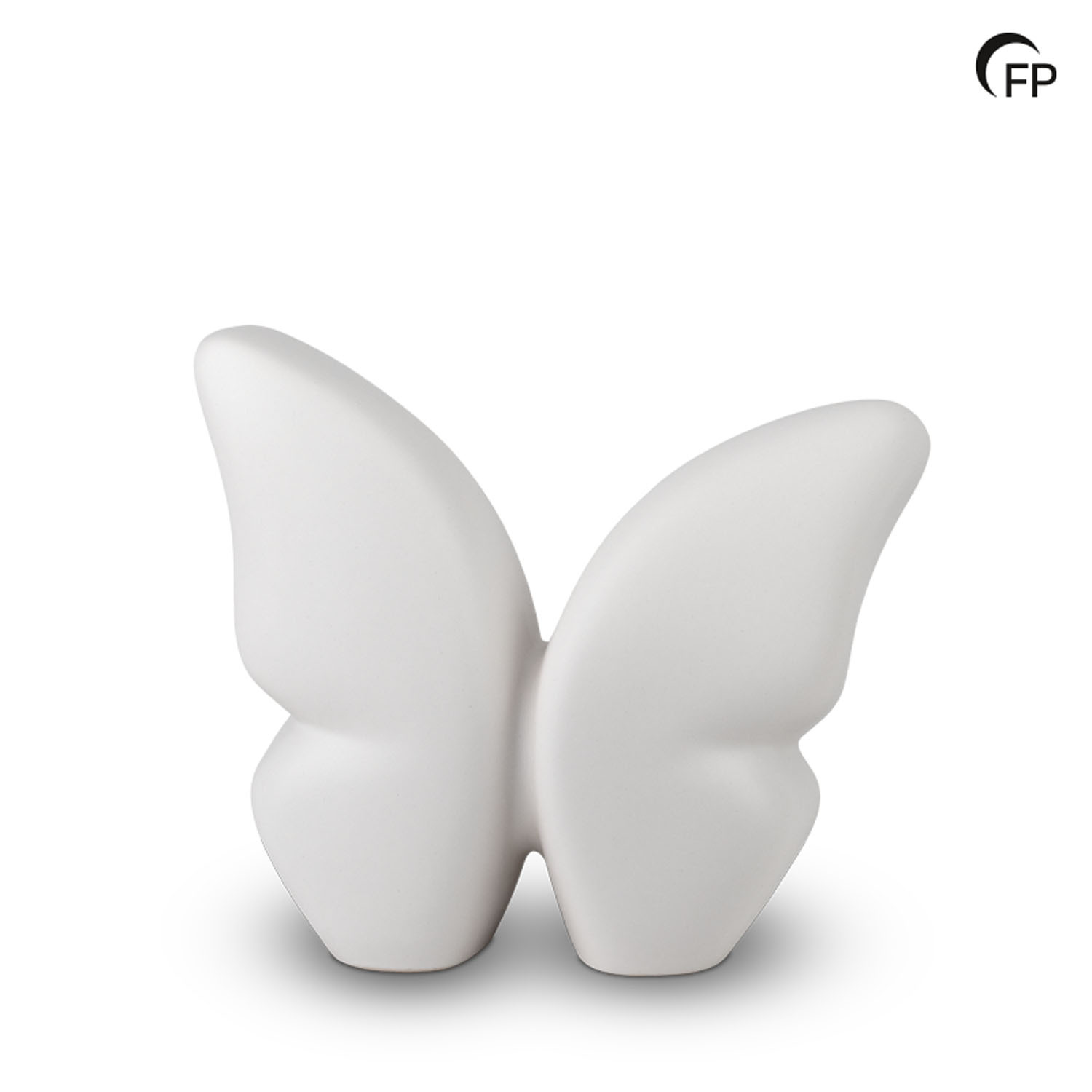 Keramische urn - medium Butterfly wit - 2,10 Liter Keramische urn - medium Butterfly wit - 2,10 Liter