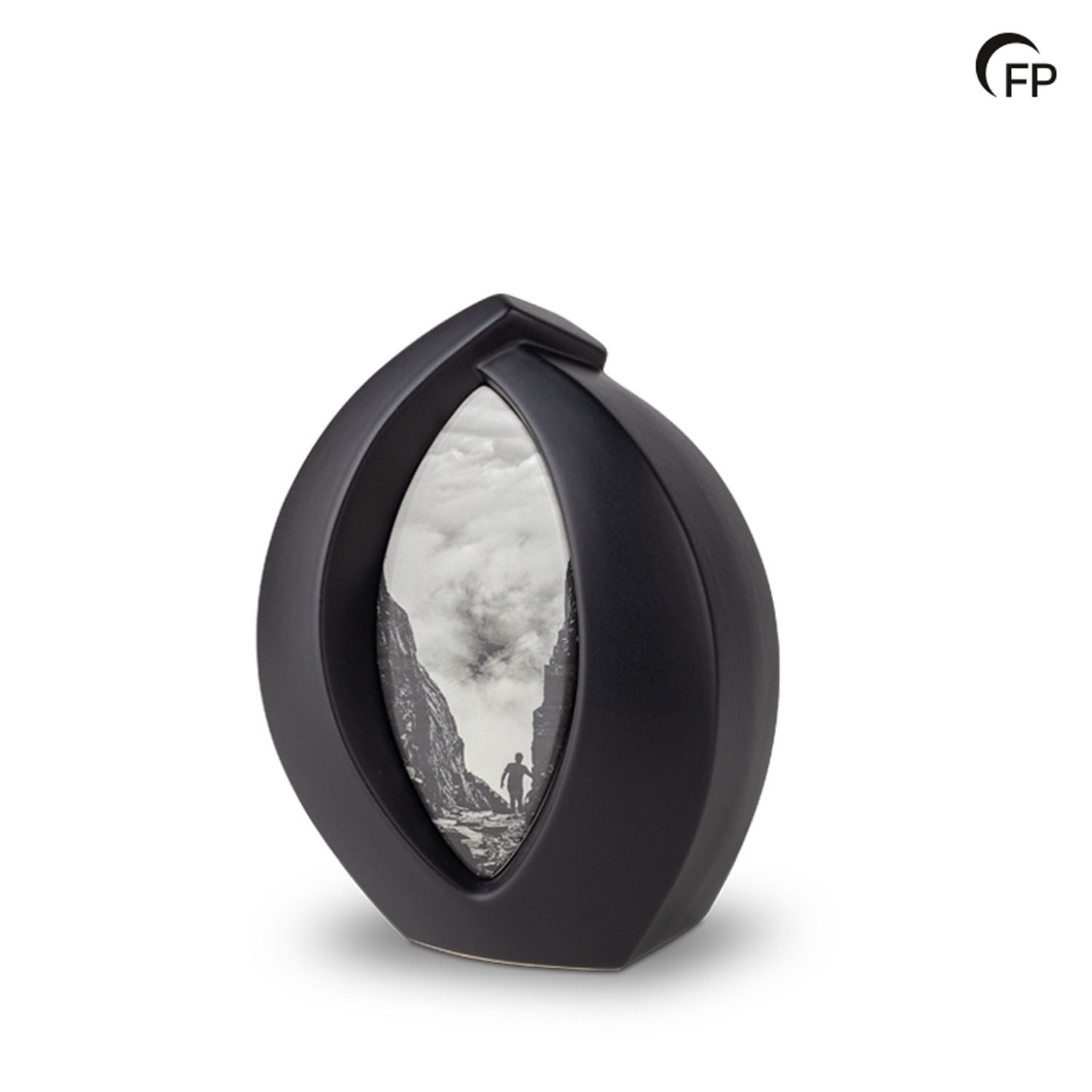 Keramische urn - medium Forever Framed zwart - 2,10 Liter Keramische urn - medium Forever Framed zwart - 2,10 Liter