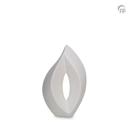 Keramische urn - medium Venezia wit - 2,50 Liter