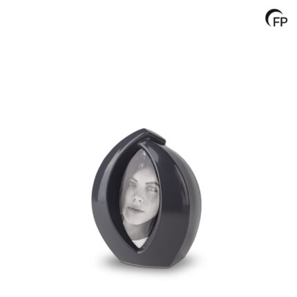 Keramische urn - mini Forever Framed grijs - 0,90 Liter