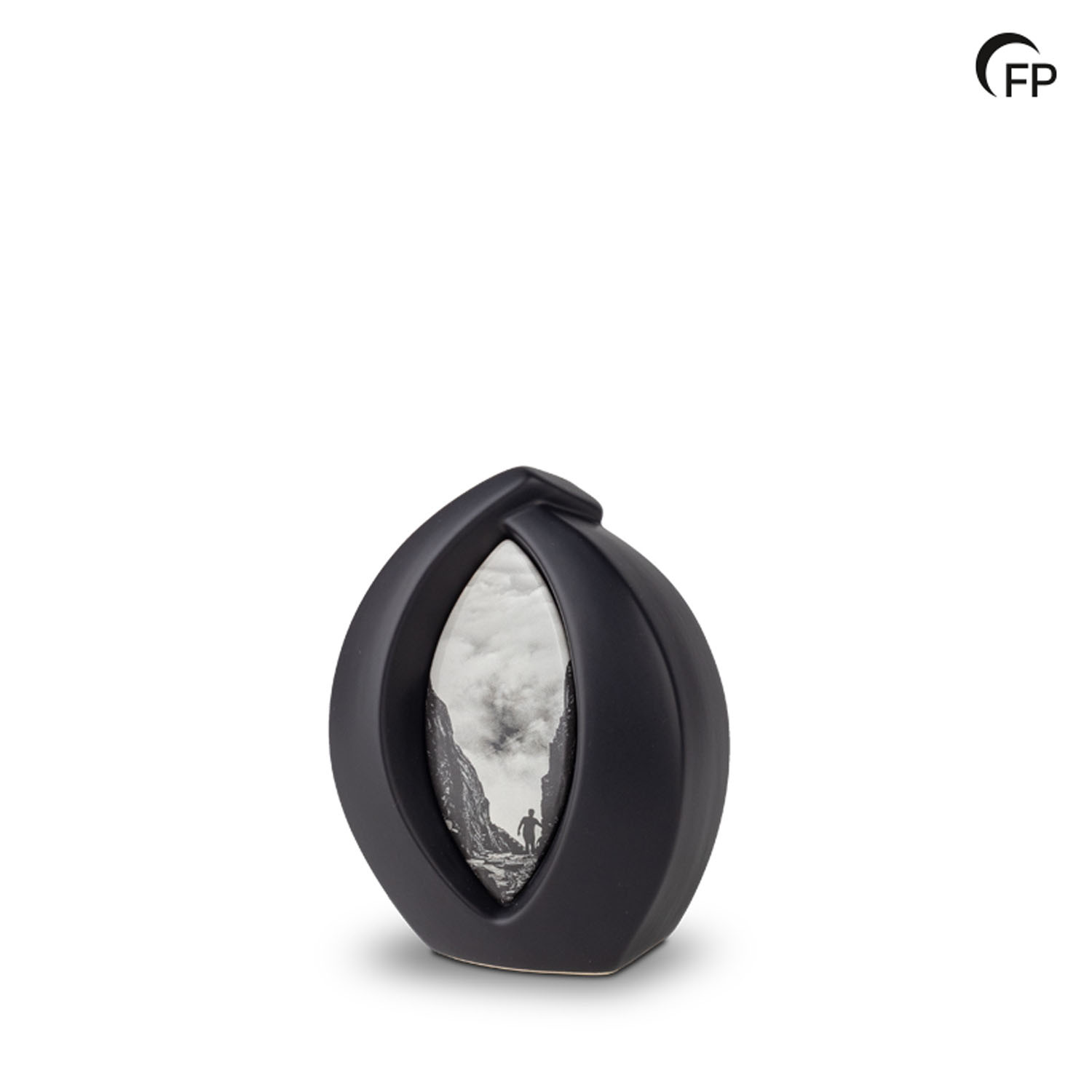 Keramische urn - mini Forever Framed zwart - 0,90 Liter Keramische urn - mini Forever Framed zwart - 0,90 Liter