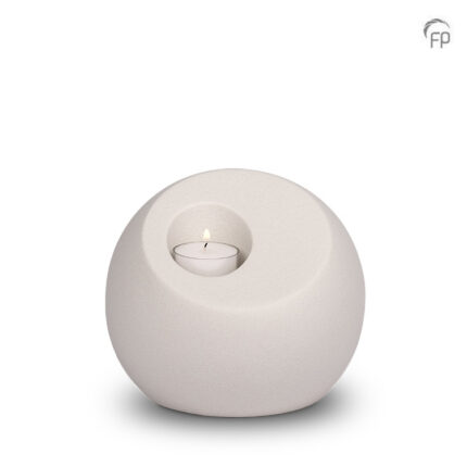 Keramische urn - mini Lumos wit - 1,25 Liter