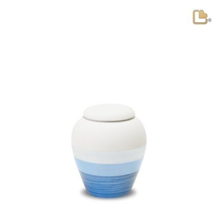 Keramische urn - OceanBlue Eco Pigment - 0,31 Liter