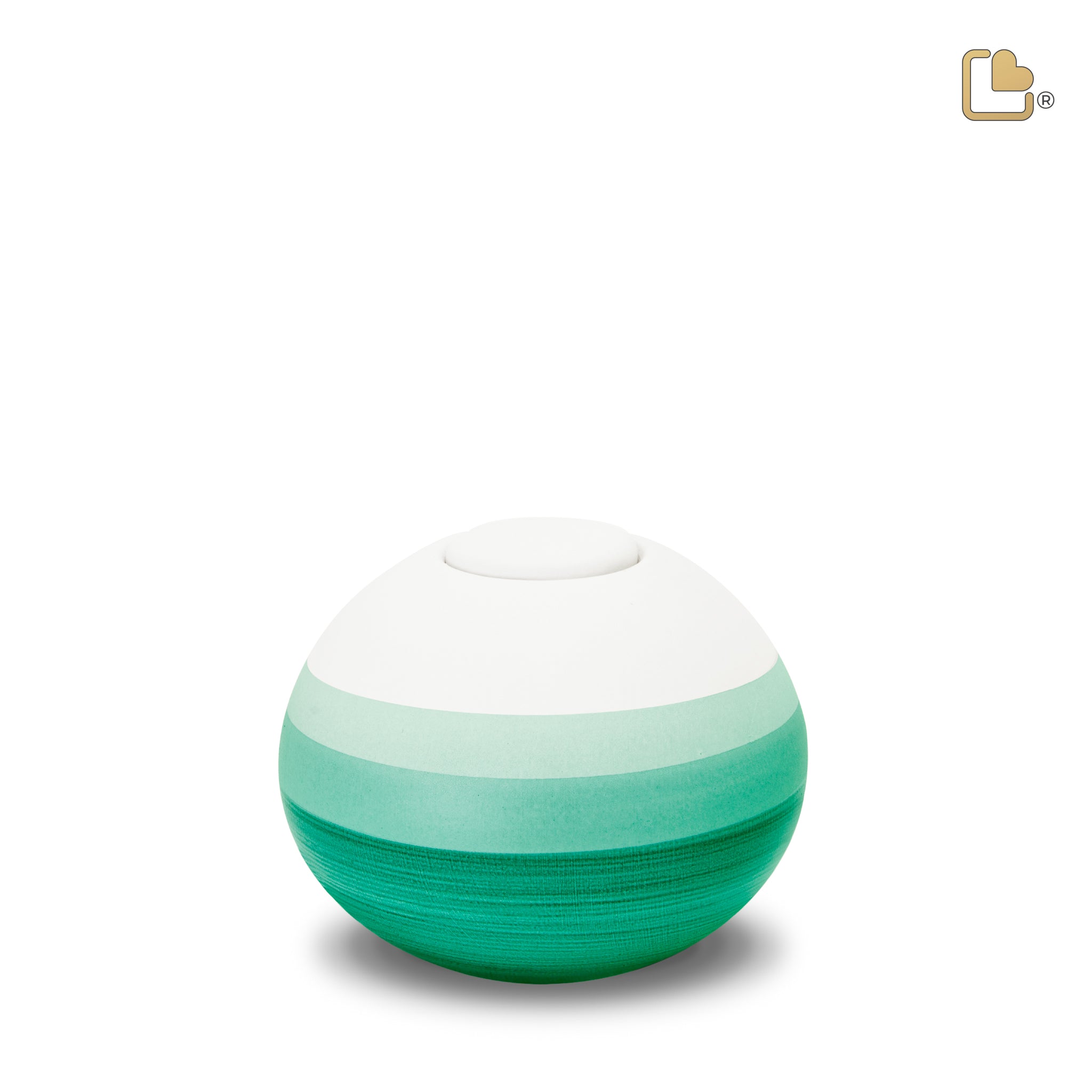 Keramische urn - Rond Eco Pigment groen - 0,31 Liter Keramische urn - Rond Eco Pigment groen - 0,31 Liter