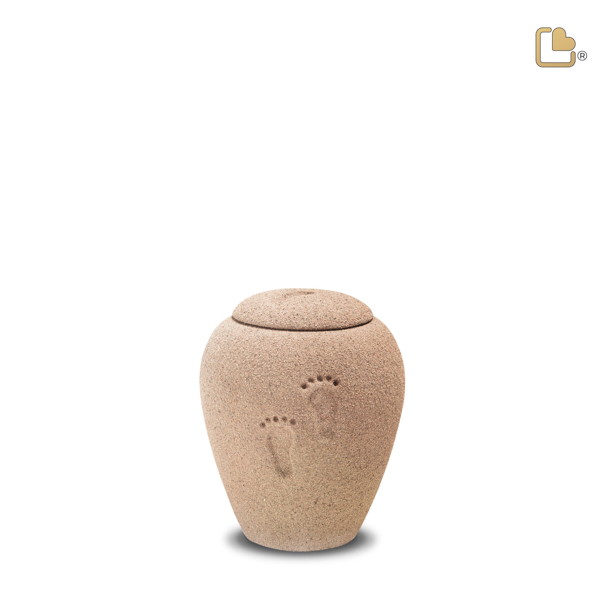 Keramische urn - ShiftingSand Footprints Eco Sand - 0,80 Liter Keramische urn - ShiftingSand Footprints Eco Sand - 0,80 Liter