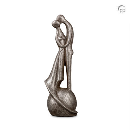 Keramische urn - zilverkleur I loved and lost you - 0,40 Liter