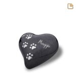Messing dierenurn - Hart antraciet - 0,46 Liter