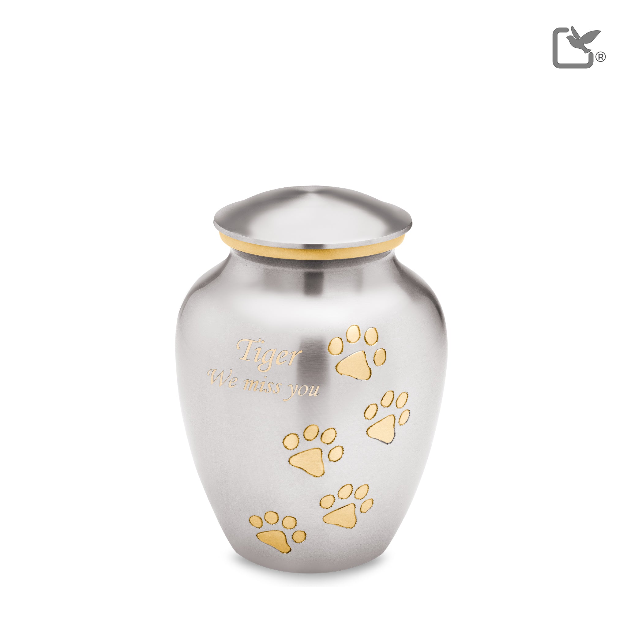 Messing dierenurn - Klassiek - 1,46 Liter Messing dierenurn - Klassiek - 1,46 Liter